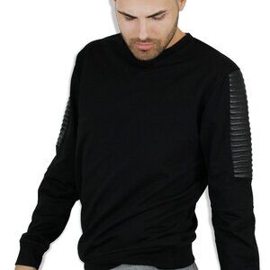 French Terry Stylish Moto Top